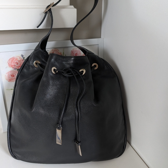 🖤 Vintage Y2K Gucci 001-4030 Genuine Smooth Leather Shoulder Satchel Bag, Black - Picture 2 of 16